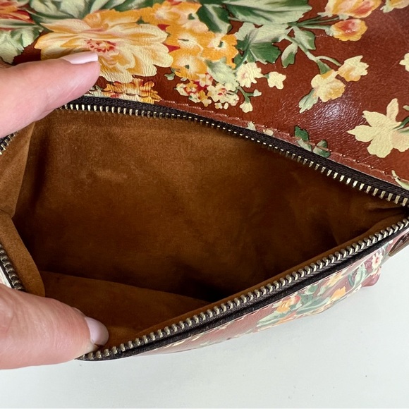PATRICIA NASH Amalfitana Vintage Botanical Garden Leather Frame Shoulder Satchel - Picture 11 of 16